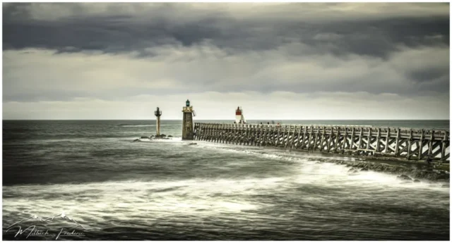 L'Estacade de Capbreton 2022 en longue exposition