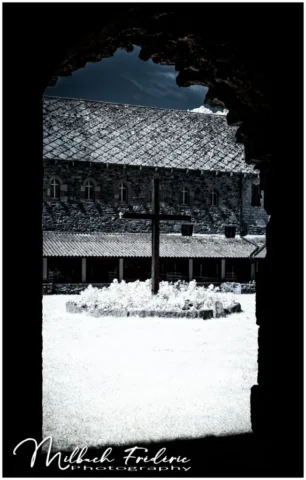 Cloître de l'abbaye de Boquen