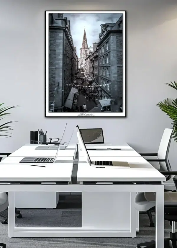 Tirage d’art – “Affiche – Centre historique de Saint‑Malo” – Photographie Fine Art