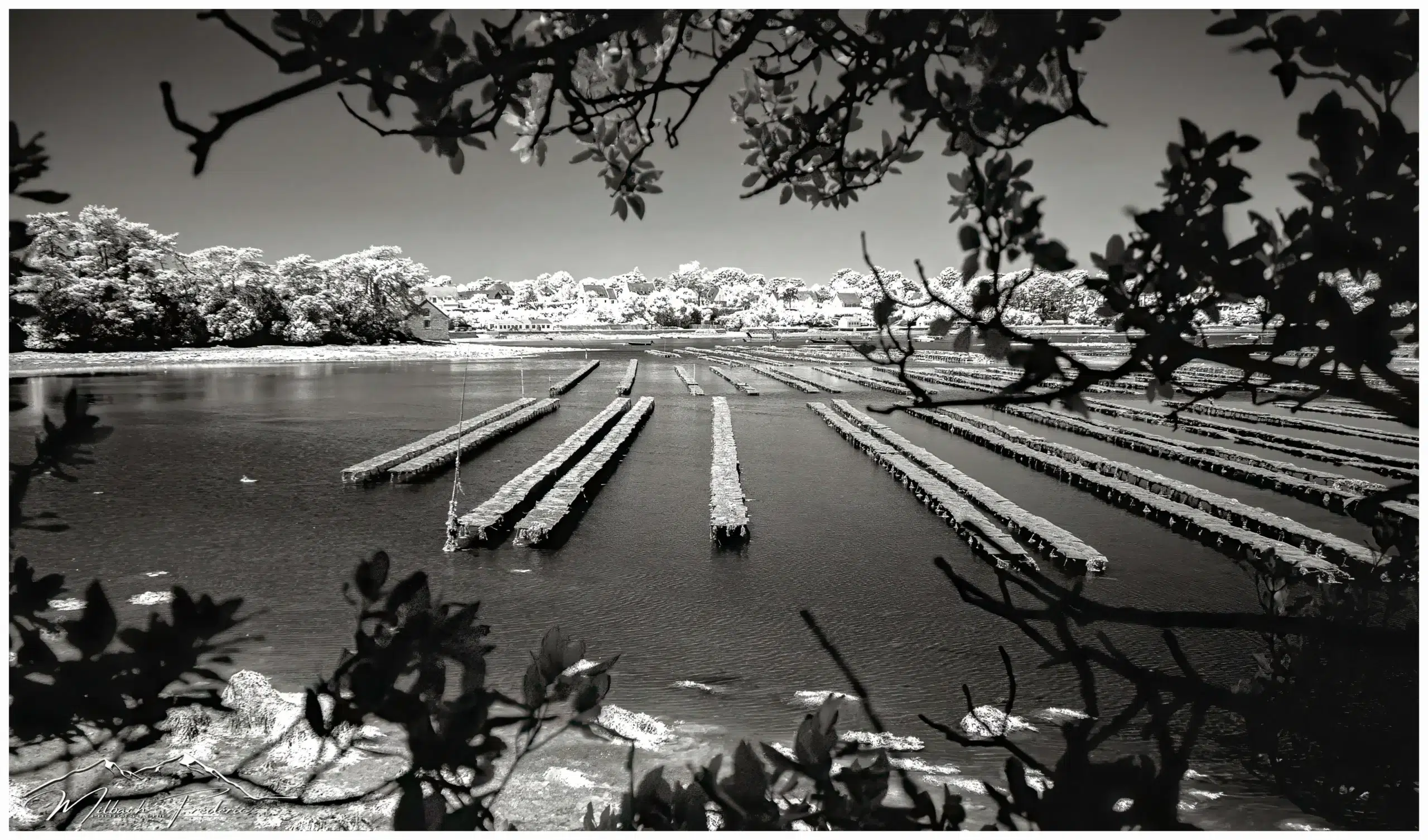 Tirage d’art – “Parc à huîtres de l’île Berder” – Photographie Fine Art – Image 2