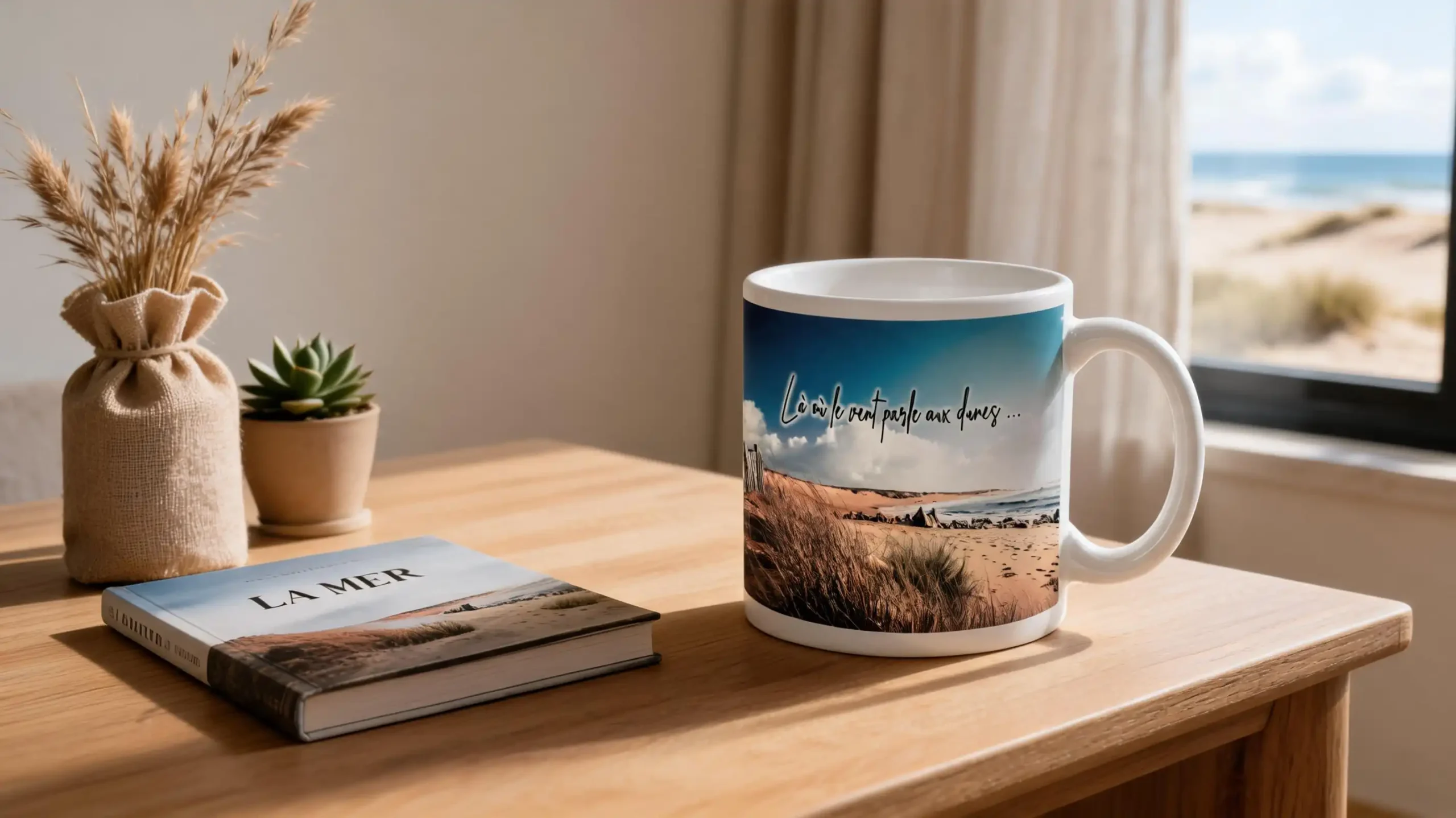 Mug " Série Été – Collection 2026 " - Là où le vent parle aux dunes ...-