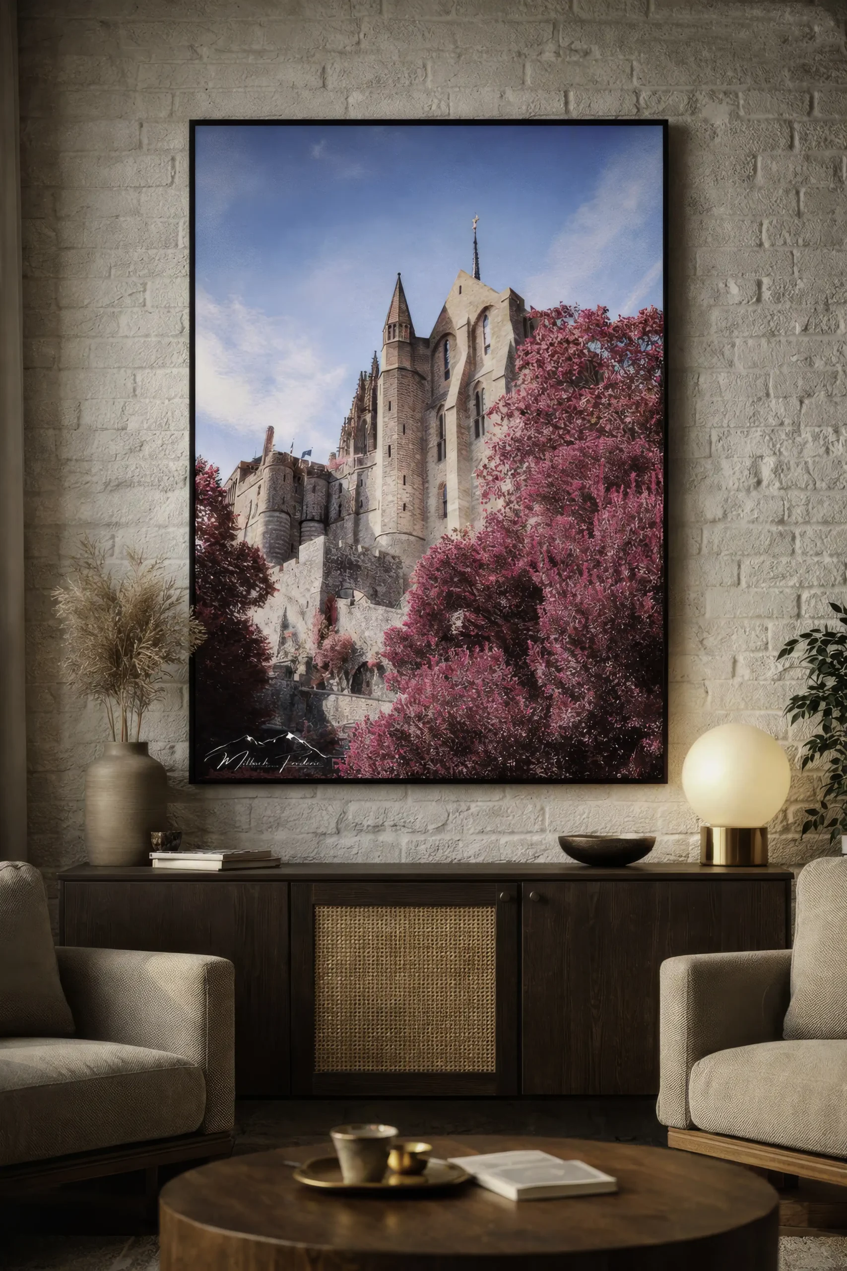 Tirage d’art – “ Mont-Saint-Michel, Rêverie Infrarouge ” – Photographie Fine Art