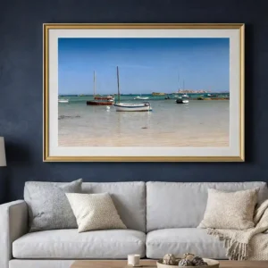Tirage d’art – “Calme Breton – Voiles au Repos” - Plage de la Grève Blanche  – Photographie Fine Art