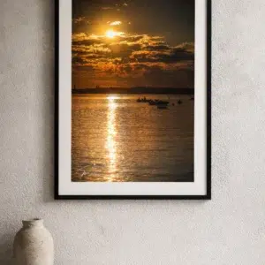 Tirage d’art – " Silence d’or sur la mer " – Photographie Fine Art