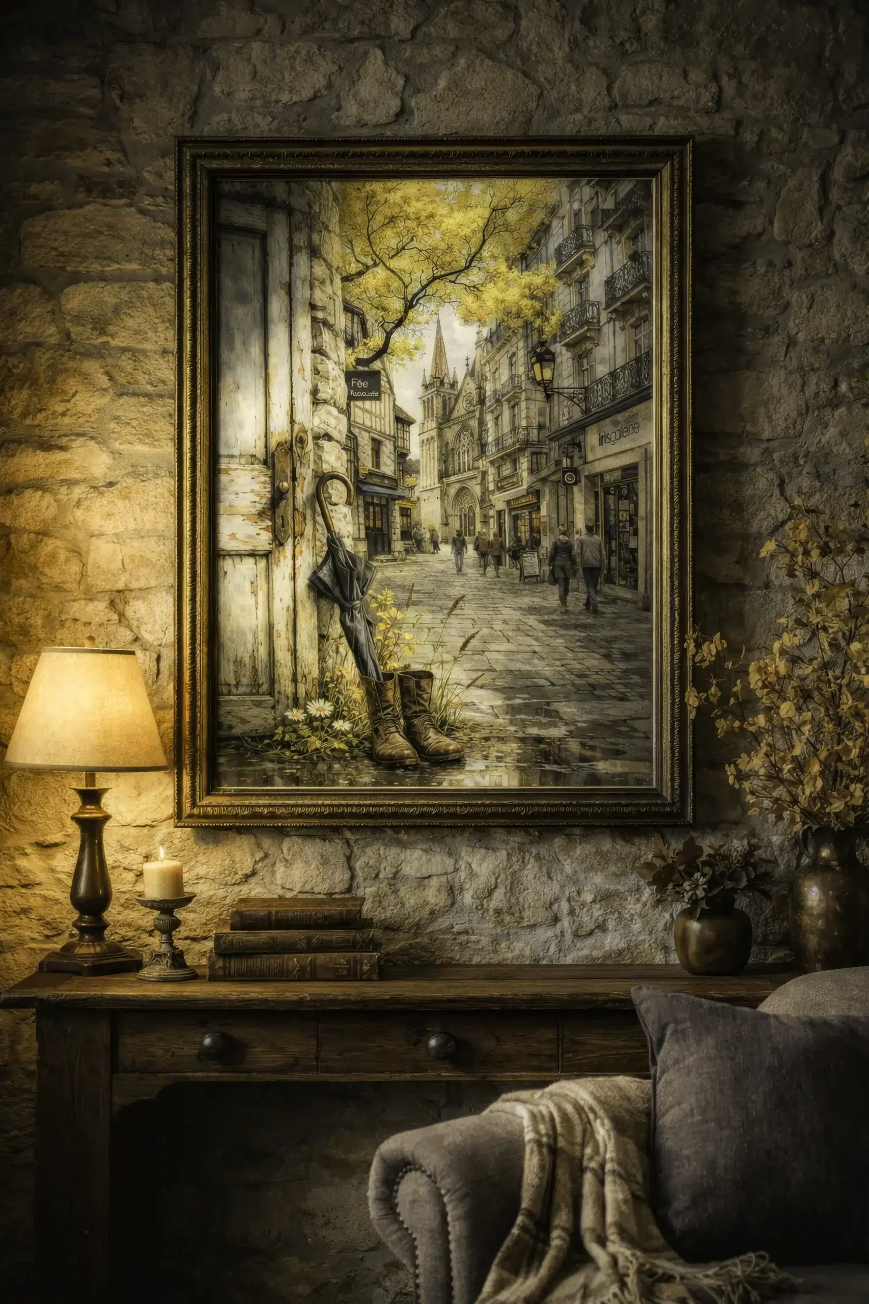Tirage d’art – “ Rue après la pluie, Vannes ” – Photographie Fine Art – Image 2