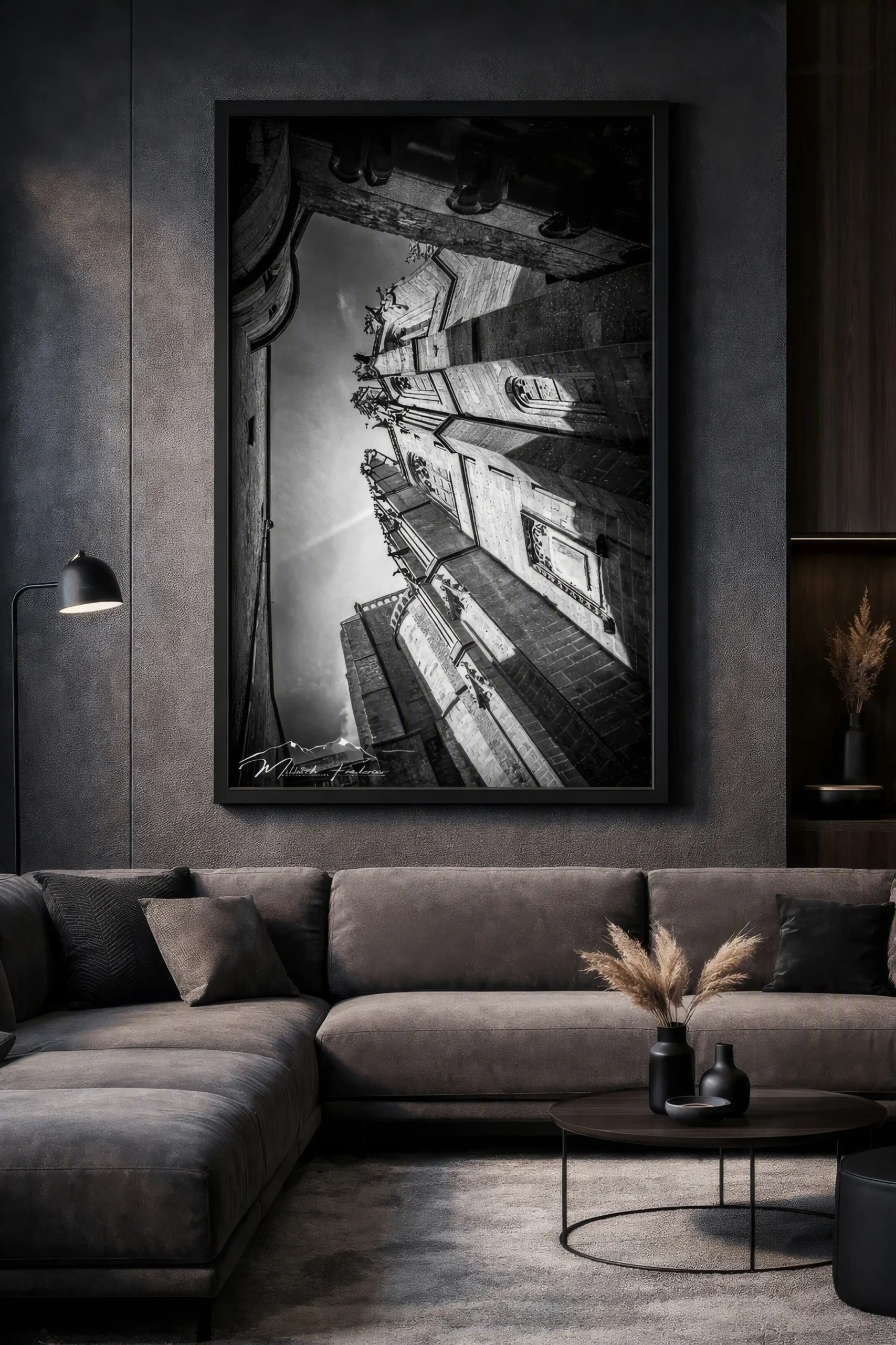 Tirage d’art – “ Tirage d’art – Architecture gothique en contre-plongée ” – Photographie Fine Art